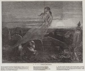 Homme mort ange tombeau lever du soleil - John Absolon